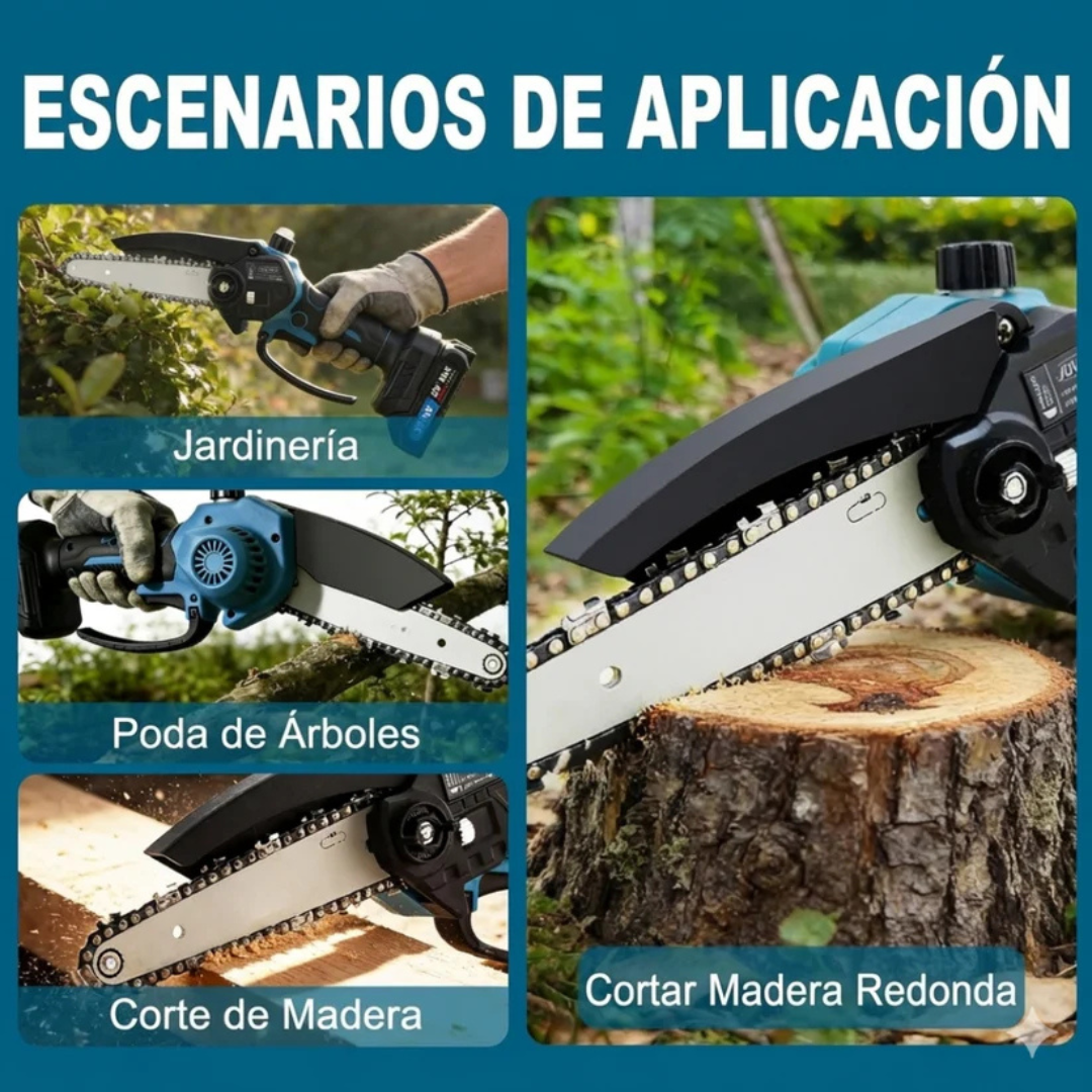 Mini motosierra portátil MegaForce® - 2 baterías + maletín de regalo - ¡¡¡SÓLO A LAS 23:59!!!