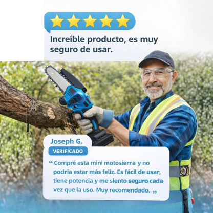 Mini motosierra portátil MegaForce® - 2 baterías + maletín de regalo - ¡¡¡SÓLO A LAS 23:59!!!