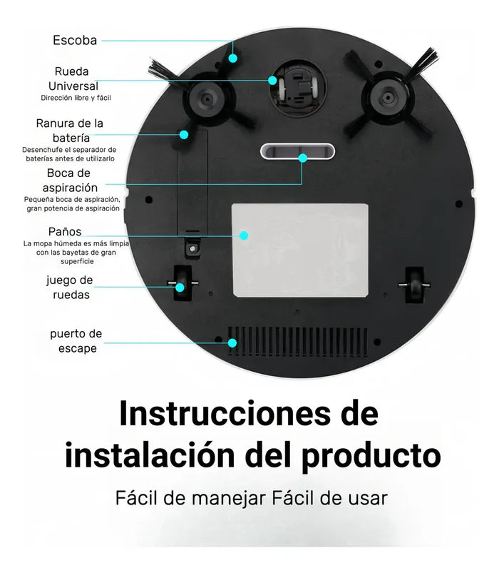 Aspiradora Sweeping Robot - 3 en 1