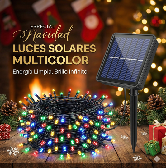 Luces Solares Navideñas (20 metros)