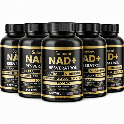 NAD+ Resveratrol 60 Cápsulas - Soporte para Energía y Claridad Mental