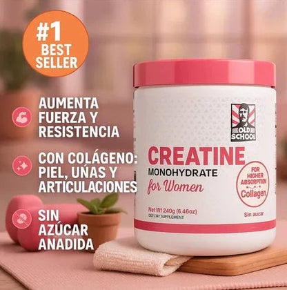 CREATINA MONOHYDRATADA ORIGINAL USA PARA MUJERES🍑 3 EN 1 (+COLAGENO) + ENVIO GRATIS